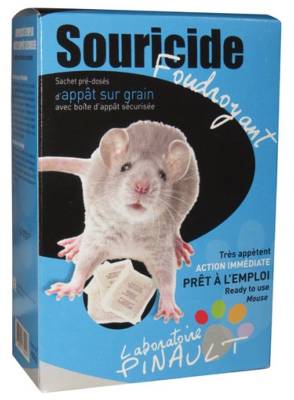 Digrain le Foudroyant : appât + poste d'appatâge anti souris - Fatalexpert,  Vente Produits punaise de lit, cafards et morts aux rats